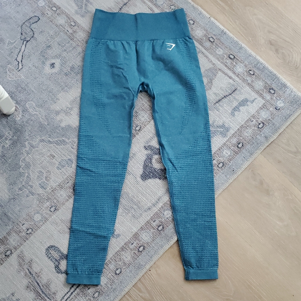 GymShark Vital Teal Athletic Leggings SzS